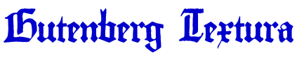 Gutenberg Textura フォント